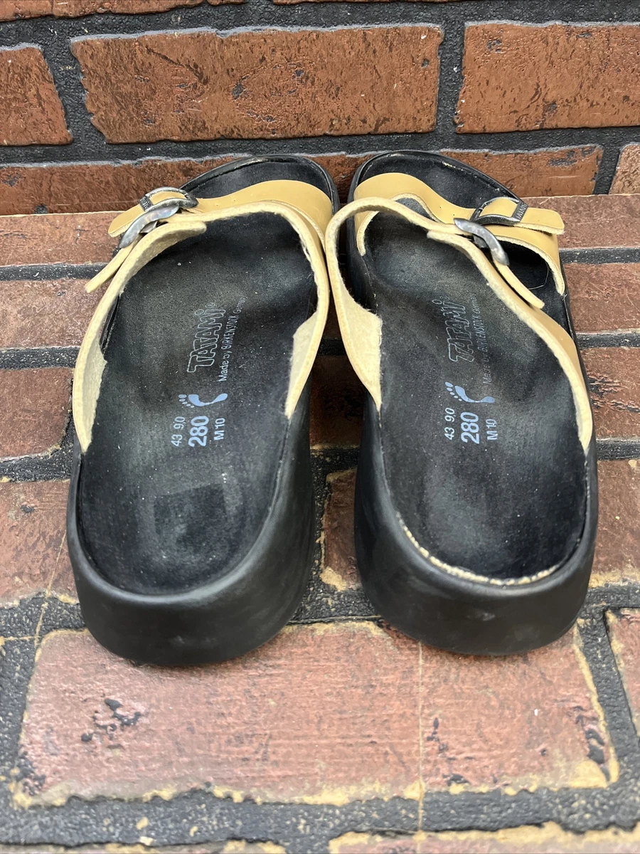 TATAMI by Birkenstock 2 Strap Leather Sandals Size 43 US 10