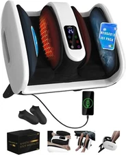 SUMELL Foot Massager with Heat & Ice Therapy-FSA HSA Eligible-Shiatsu Foot Massa
