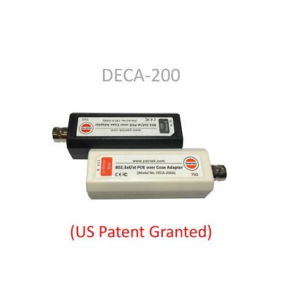Ethernet PoE-over-Coax Adapter Kit - US Patented