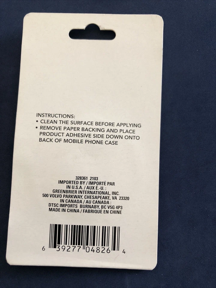 360° Rotating Finger Ring Cell Phone Holder Mount Grip Stand For Phones-New! - Image 2 of 2