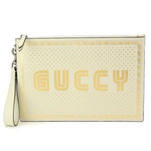 white gucci clutch
