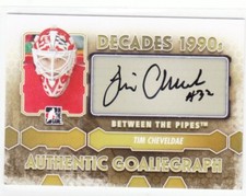 2012-13 IN THE GAME ITG TIM CHEVELDAE AUTO DECADES 1990's AUTOGRAPH RED WINGS