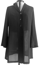 Allison WinGate Damen Bluse Sommerblazer Casual Longbluse Gr.38/40 Schwarz