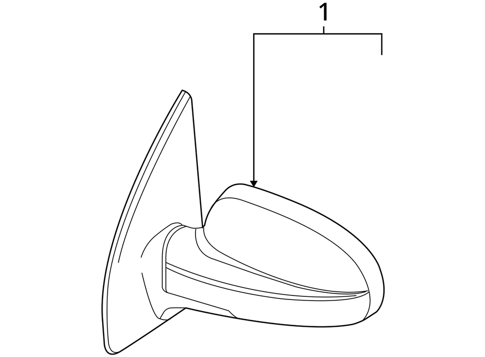 Espejo retrovisor de puerta Chevrolet Aveo5 LH 2008 número de pieza - 96543120 Foto 4 de 4