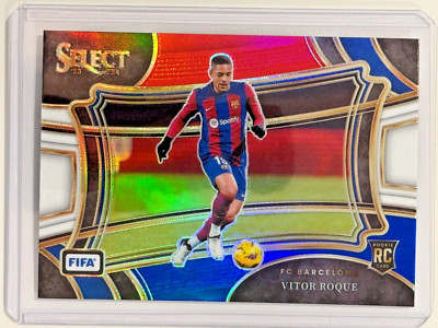 2023 Select FIFA #249 Vitor Roque Red White Blue Prizm Rookie Rc Barcelona