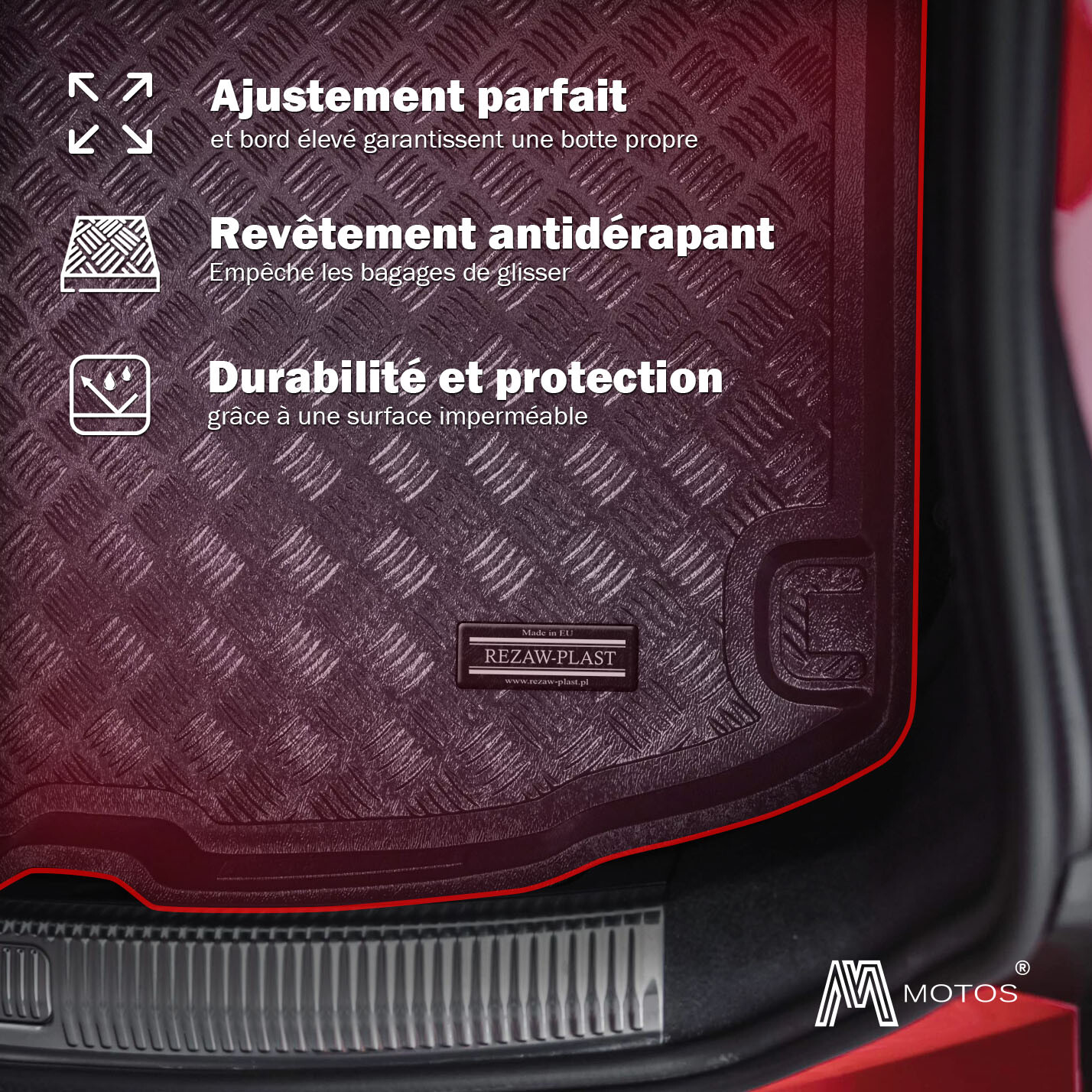 Tapis de coffre étanche Hyundai i30 III Rezaw-Plast spécial chiens