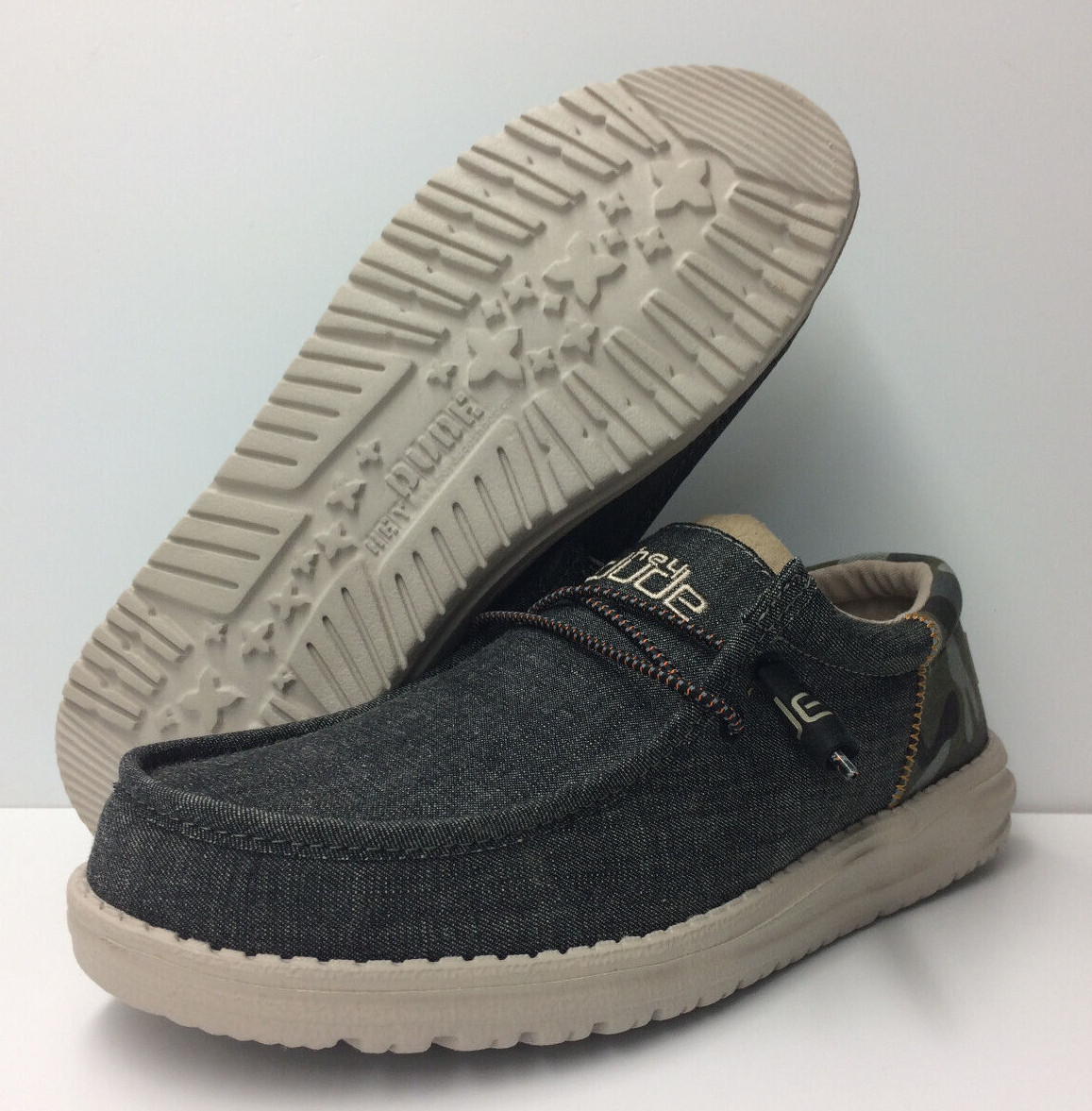 Hey Dude Wally Funk Camo Dark Grey Men 