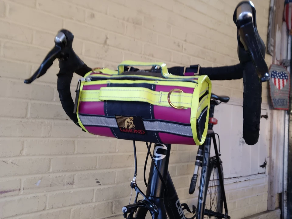 LeMond Bicycle Handlebar Bag Replica Hand Made-Man Made w/ 100% Leather - Image 3 of 4