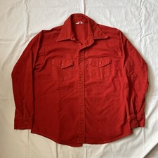 Vtg Sanforized Frostproof Flannel Chamois Hunting Winter Outdoor Shirt Size 17