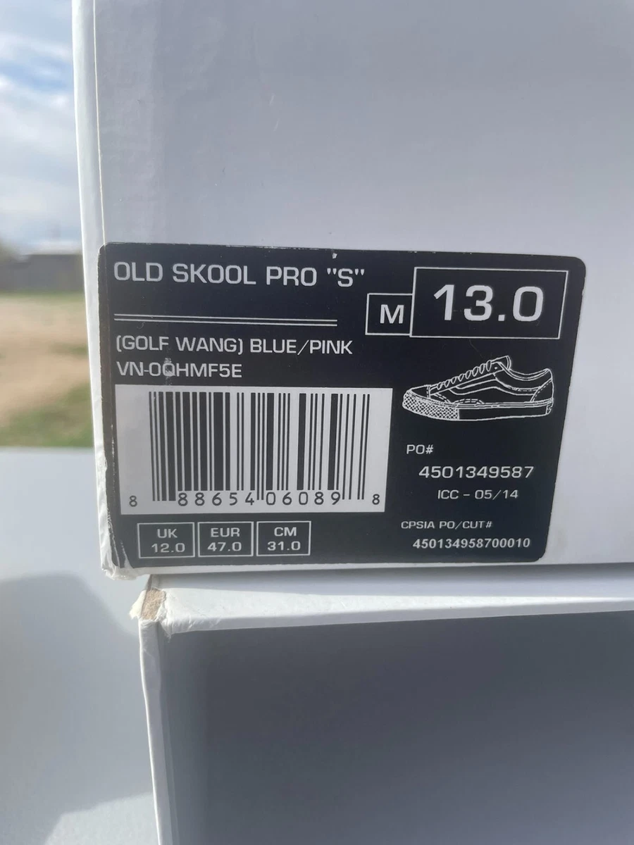 Golf wang vans size 13 2025
