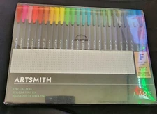 NEW ARTSMITH Fine Line Pens 0.4mm 48 piece set. Beautiful Colors. FAst FREE SHIP