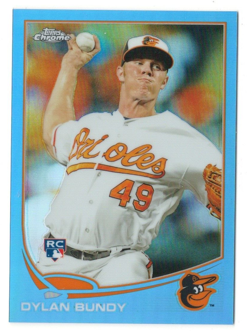 Dylan Bundy 2013 Topps Chrome Blue Refractors /199 #125 Numbered Rookie