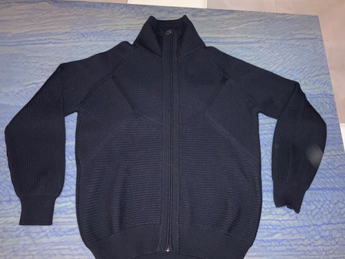 フェラガモ ネイビー カーディガン L