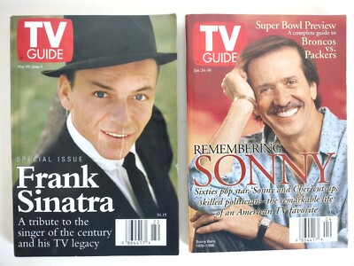 TV Guide Lot 1998 Special Frank Sinatra Tribute + Remembering Sonny Bono