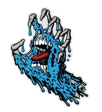 Santa Cruz Melting Screaming Hand Skateboard Sticker 5"