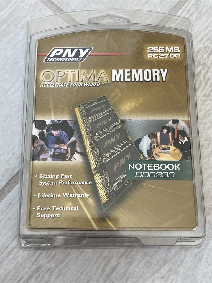 NEW! PNY Optima Memory 256 MB PC2700 DDR333 333 MHz (Double-data-rate) RAM - Image 2 of 4