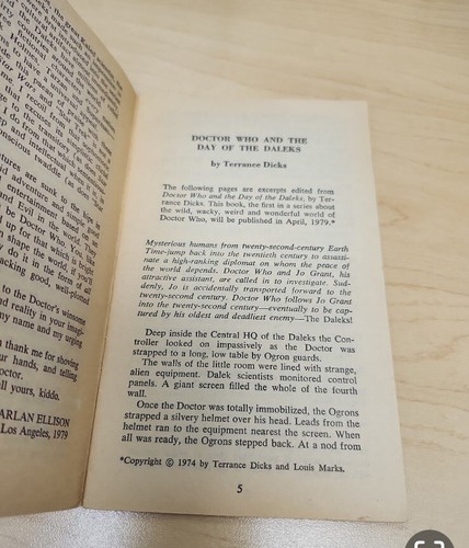 Vintage 1979 Dr. Who Werbe Taschenbuch 24 Seiten Buch Giveaway Rarität selten! - Bild 7 von 7