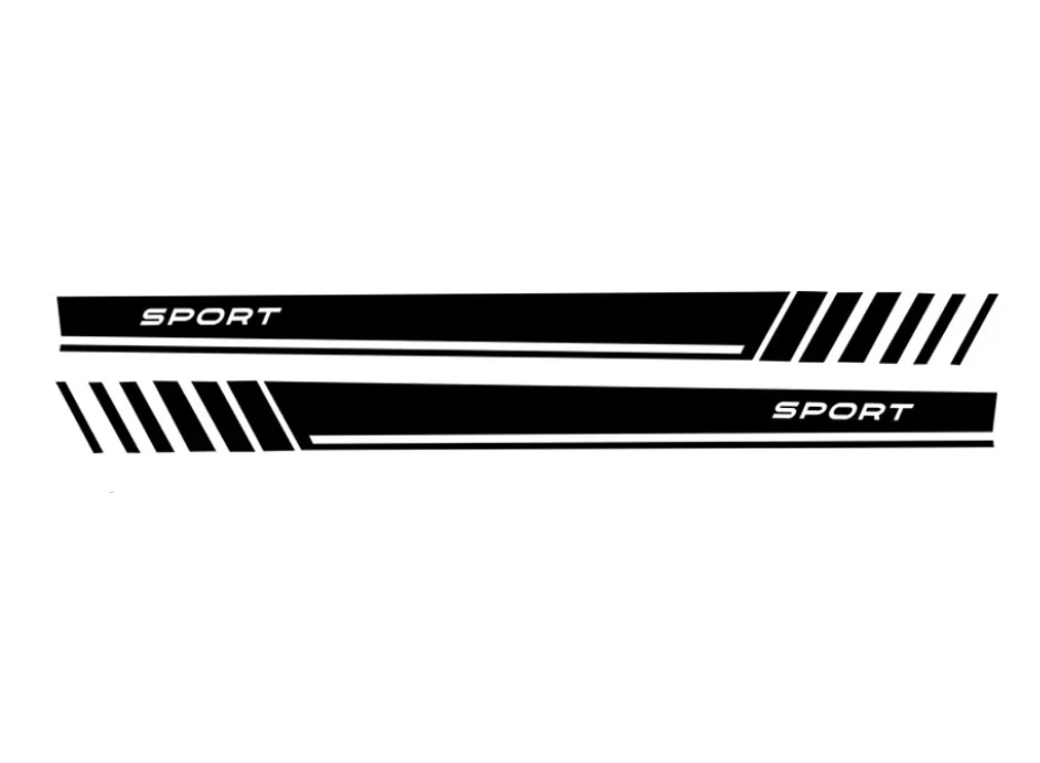 Fit For Nissan Sentra Side Skirt Stripe Car Sticker Graphics Racing Sport Decals - Изображение 2 из 4
