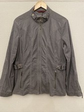 John By John Richmond Grey Needle Cord Biker Jacket Uk 18. Designers @ Debenhams