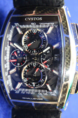 Cvstos Challenge II Chrono II Black Carbon Wristwatch Watch