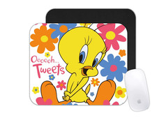 Custom Mouse Pad - Cartoon Tweety Theme - Office Desk Mat Bird
