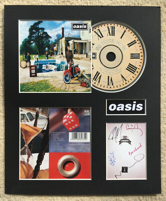 OASIS - Signed Autographed - BE HERE NOW - Album Display