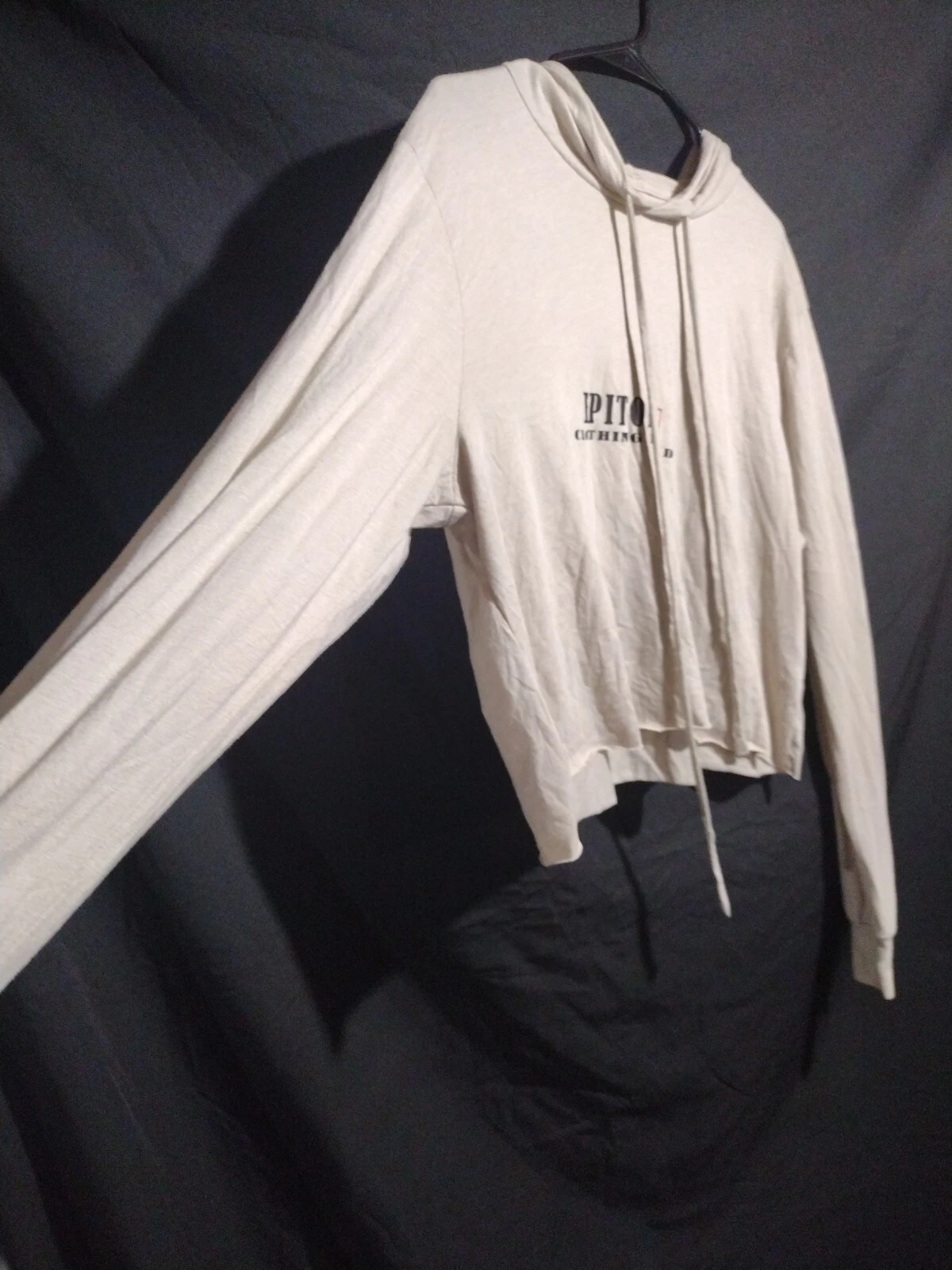 VETEMENTS Felpa con cappuccio leggera tagliata grezza abbigliamento marca