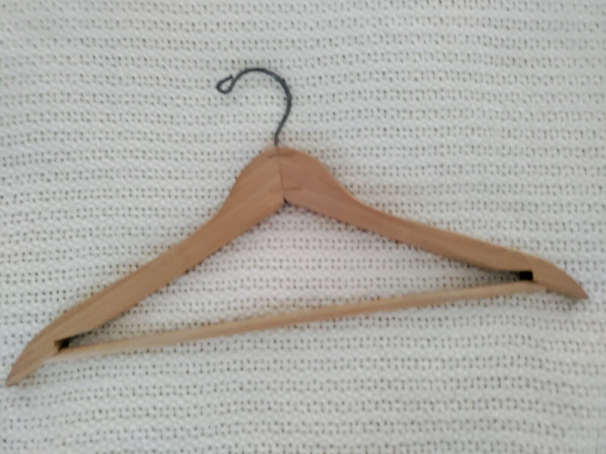 Vtg Hotel New Yorker Wood Clothes Coat Hanger NYC New York