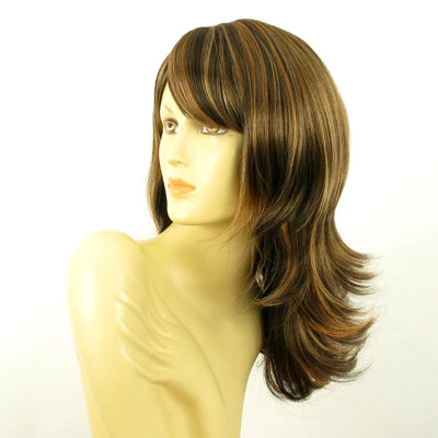 Perruque Femme Mi-longue LILI ROSE Blond Méché Cuivré - Synthétique Avec étiquettes