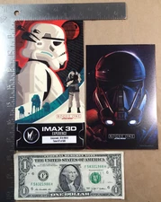 Rogue One IMAX 3D Regal Collector Ticket Captain Cassian Andor Star Wars WEEK 3