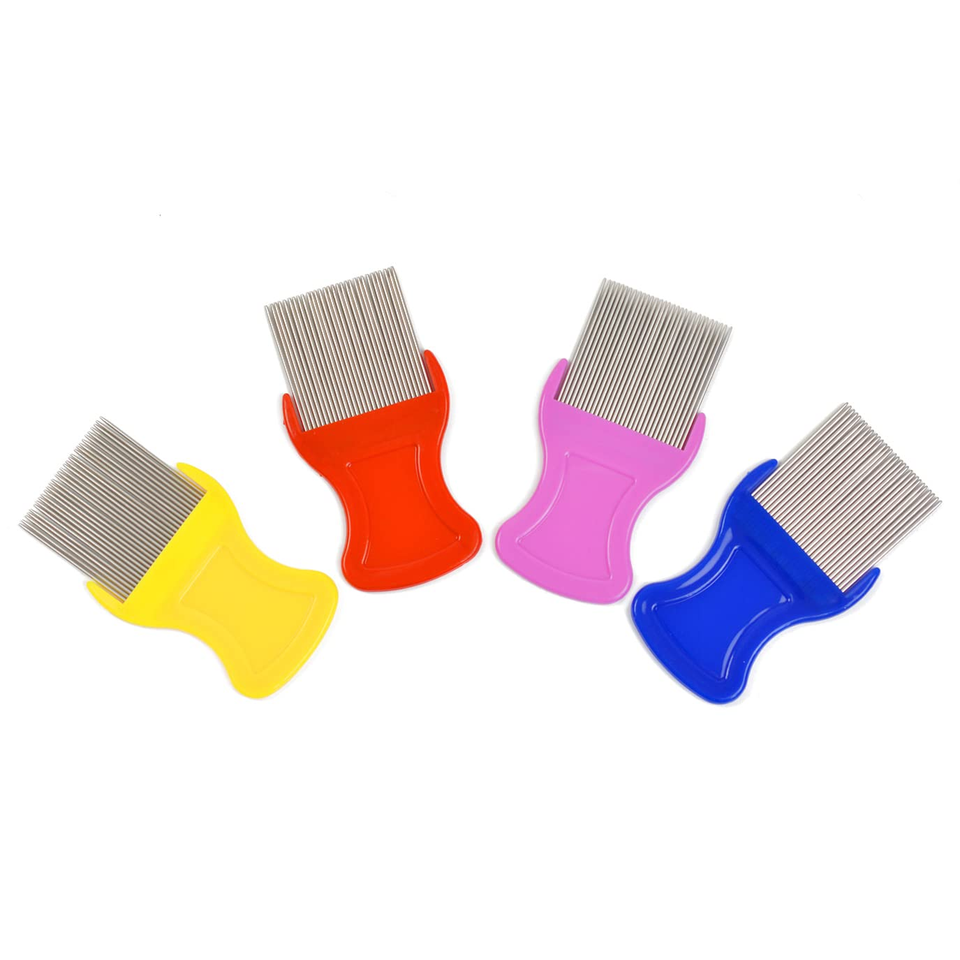 4 Pcs Lice Comb Nit Comb Pet Hair Grooming Comb Removal Dandruff Comb