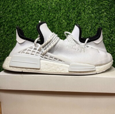 Adidas Pharrell x NMD Human Race Core White Size 8.5 Sneakers w/ Box GY0092