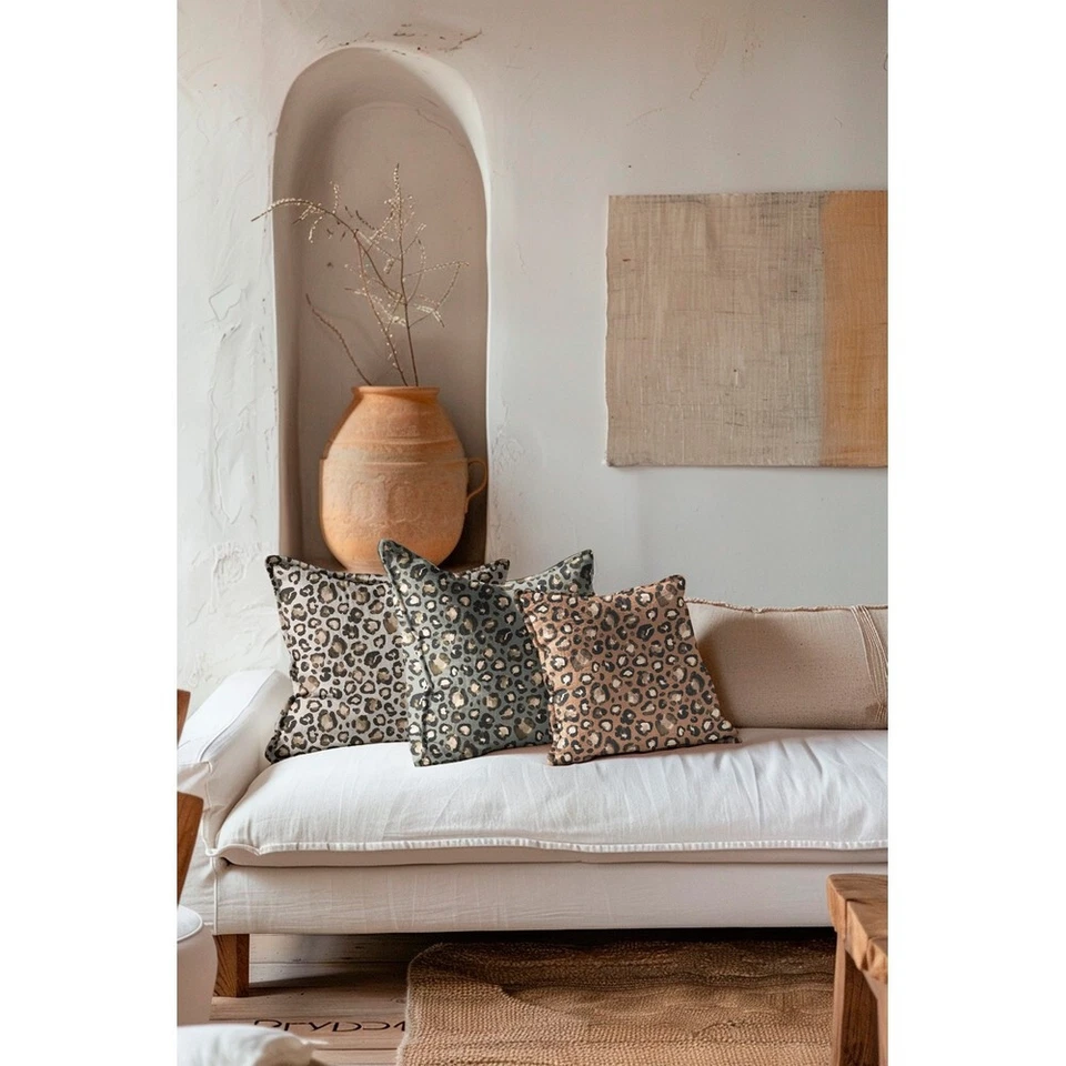 CANVAS Stoff Meterware Dekostoff Leopardenprint LEO CREME WEIß EUR 16,98/m - Bild 2 von 3