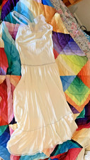 VTG 1950s Nightgown Size Small Semi Sheer Comfort Nylon Lace Shoulder Straps