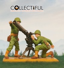 BRITAINS DEETAIL - 1970'S - U.S. MARINES 75MM GUN TEAM - 2X TOY SOLDIER