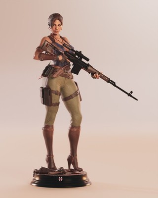 Sheva Alomar - Resident Evil 5 3D Druck Fan-Art Figur  1:4