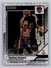 2025-26 Panini Donruss Euroleague Press Proof Markus Howard 201/275 Baskonia