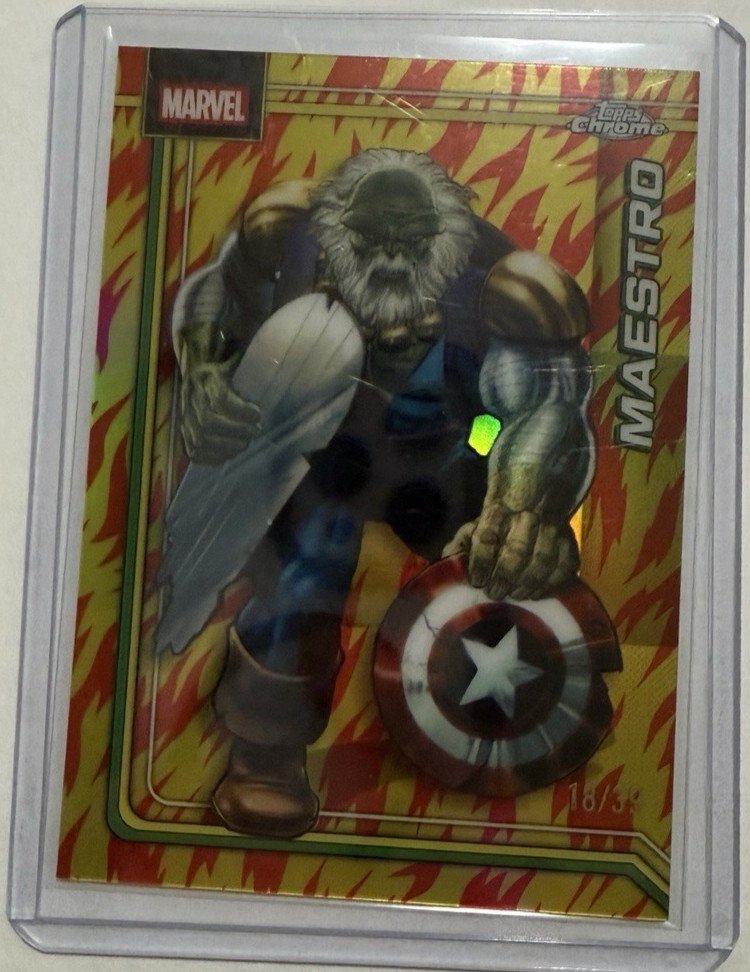 2026 Topps Chrome Marvel Maestro #133🔥🔥 Human Torch /39🔥🔥 + BONUS Card