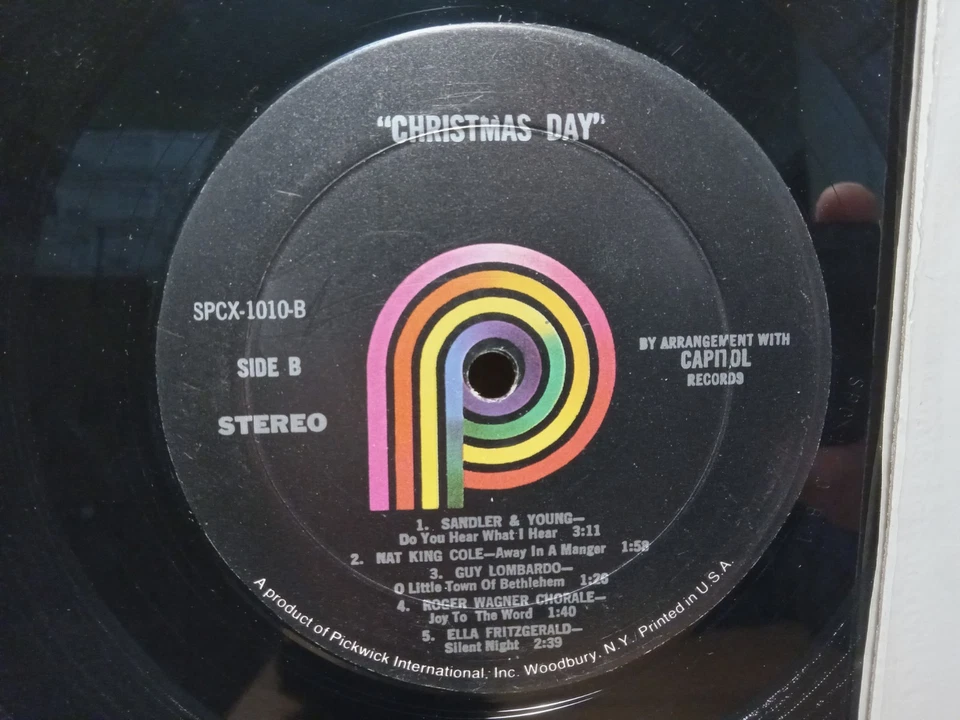 Christmas Day - The Beach Boys + Ella Fitzgerald, LP VG w/SHRINK 🌈 Pickwick🌈  - Image 4 of 4