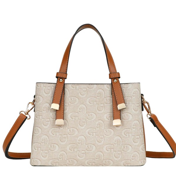 Handtasche Mit Abnehmbarem Schulterriemen Und Bedrucktem Muster-image