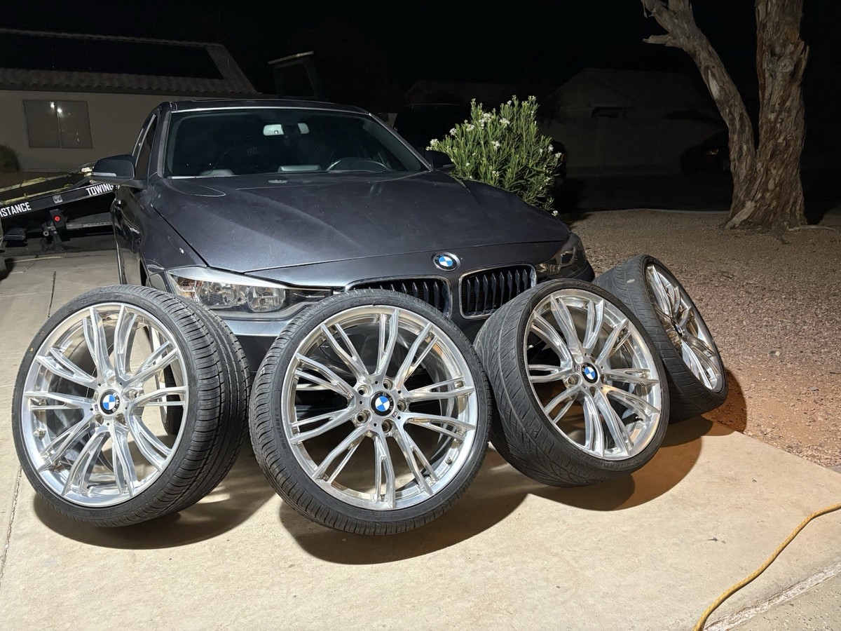 4 Very Rare Polished Silver OEM 20” BMW F30 Style 624M Design