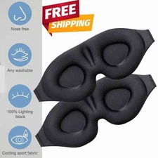 3D~Sleep Mask For Men & Women Eye Mask For Sleeping Blindfold Travel Accessories