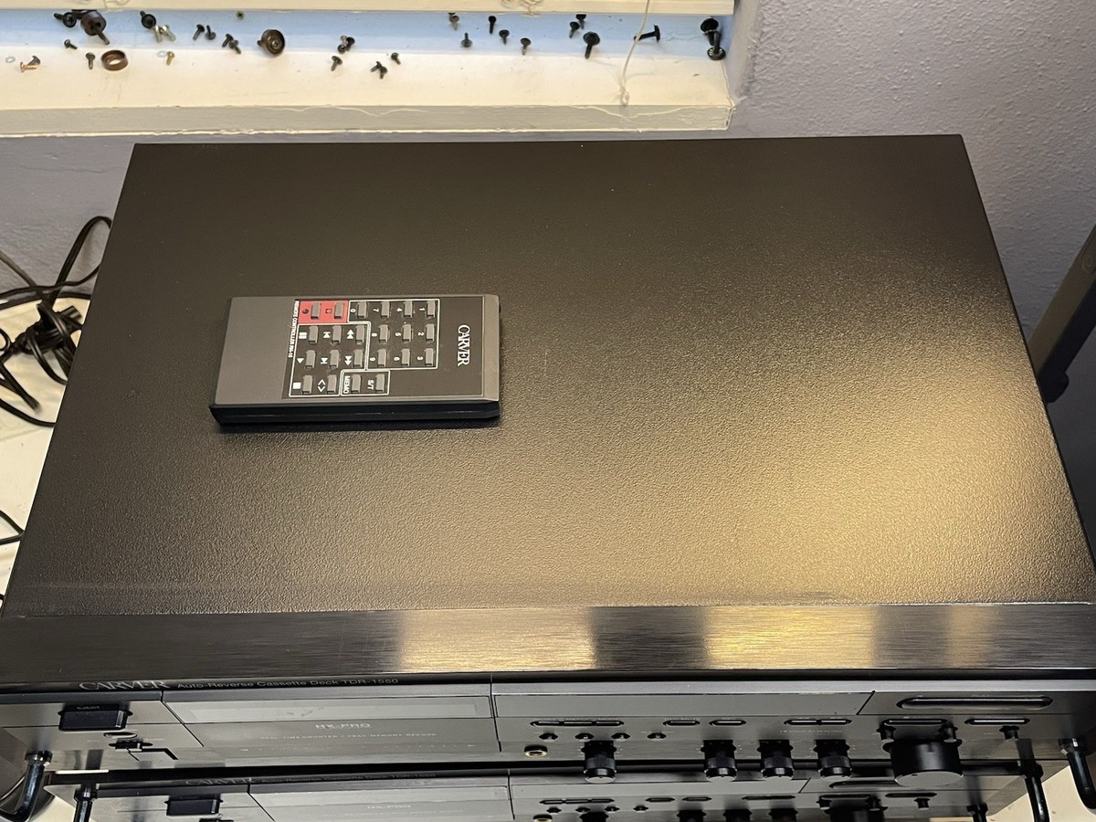 CARVER TDR-1550 Stereo Cassette Deck SERVICED w. Remote | eBay