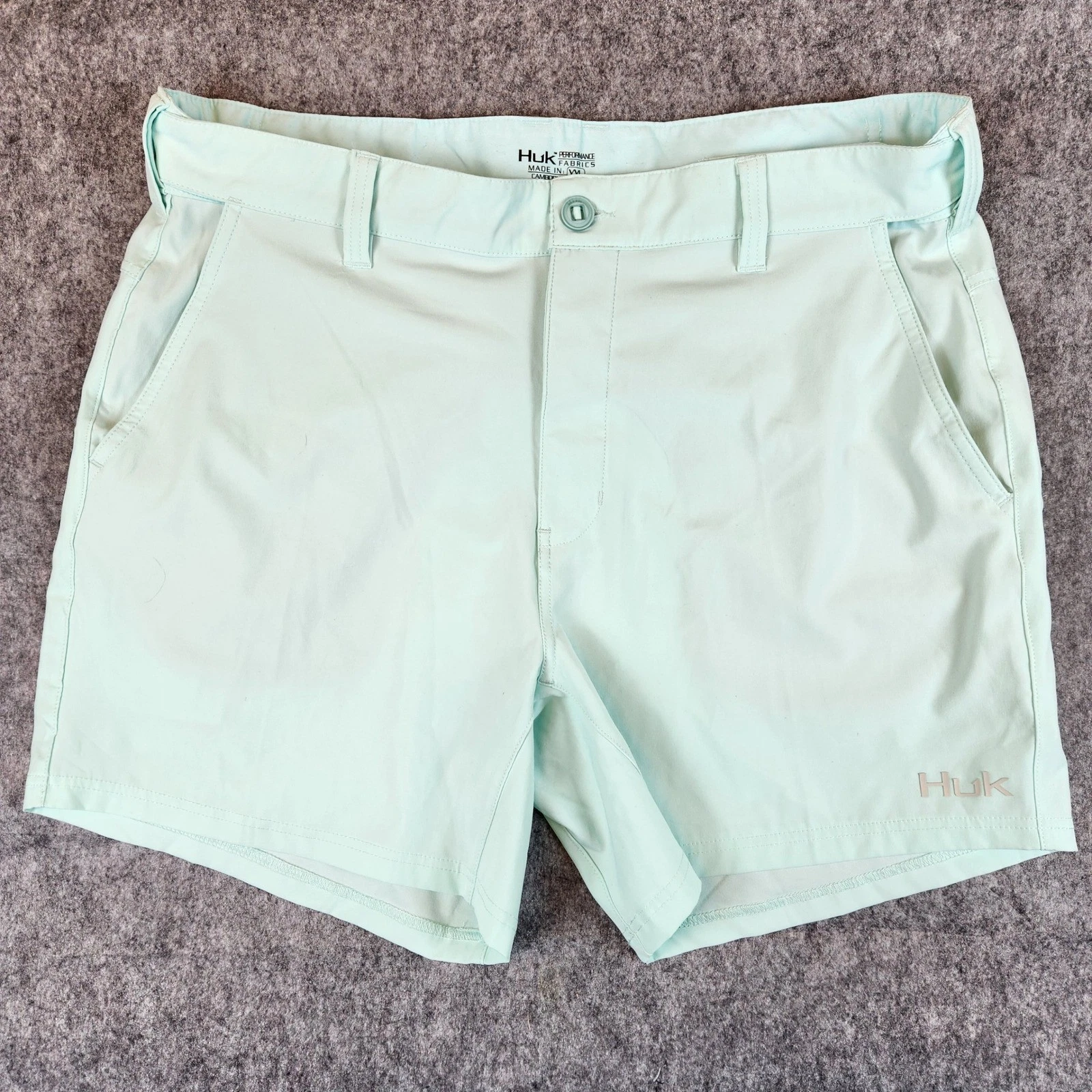 Huk Shorts Men 2XL XXL Blue Performance Fishing Quick Dry Stretch Outdoors Camp