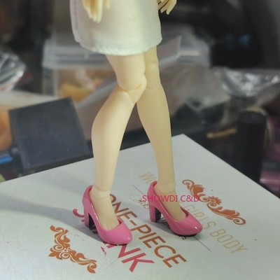 1/12 Female Pink High Heels Shoes Model For 6'' SHF Snail Shell Gynoid Figure
