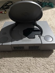 PlayStation 1 PS1 Console Bundle Tested w/ Controller, Cables & 2 Games