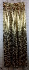 Zara Metallic Gold Wide Leg Animal Print Pull On Pants w/Pockets, Sz. M