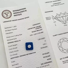 Round Lab Grown Diamond 3.00 CT – VVS1 Clarity, D Color, IGI Certified