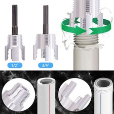 2-in-1 Pipe Threading Tool, Internal & External for 1/2" & 3/4" Water Pipe