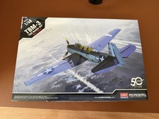 Academy 12285 TBM-3 Avenger USS Bunker Hill 1/48 Scale Plastic Model Kit. 5640